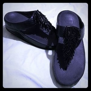 Fitflop Cha Cha Black Sandals